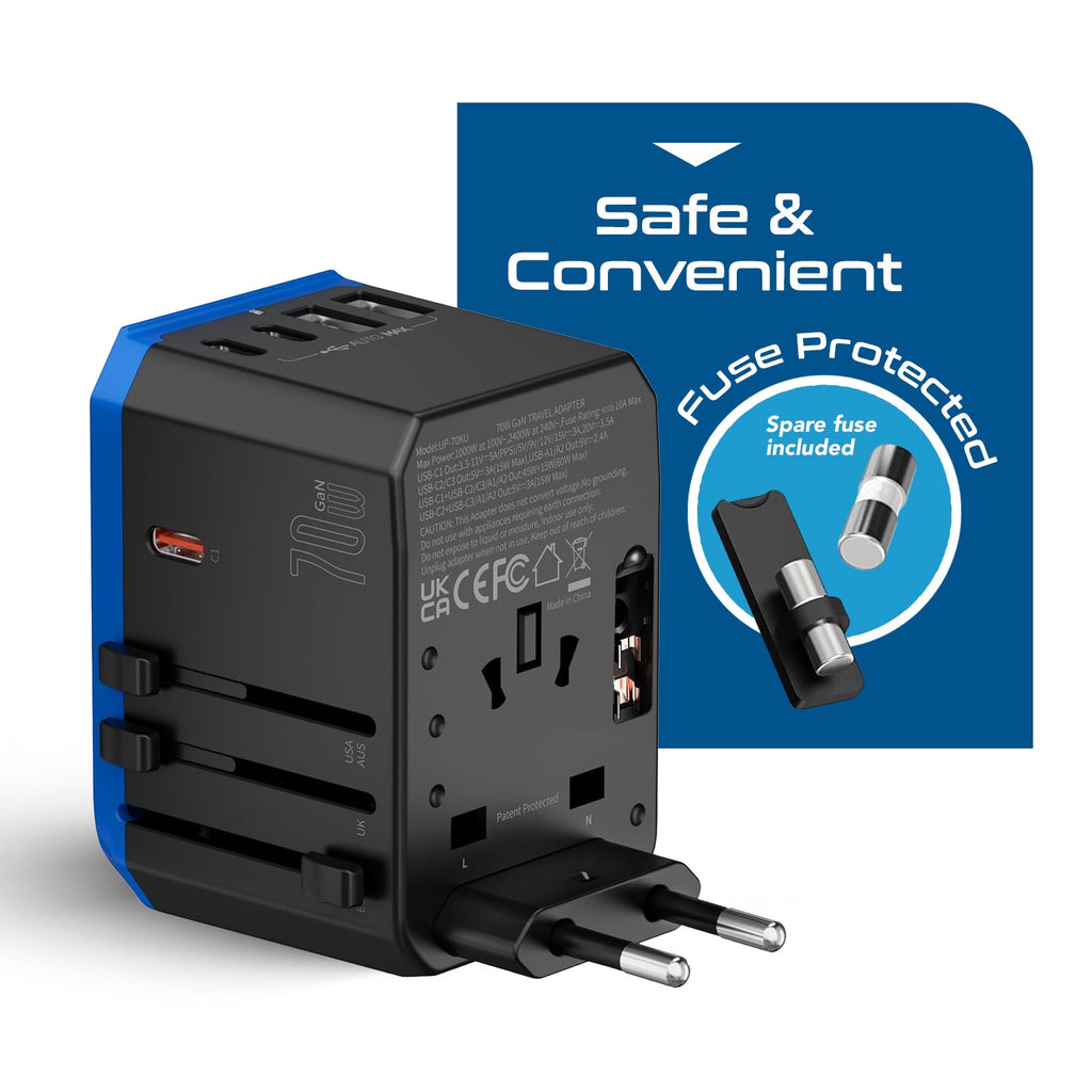 70W International Travel Plug Adapter