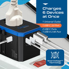 70W International Travel Plug Adapter