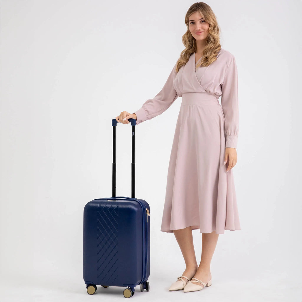 Diamond 3Pcs Expandable Chic Luggage Set