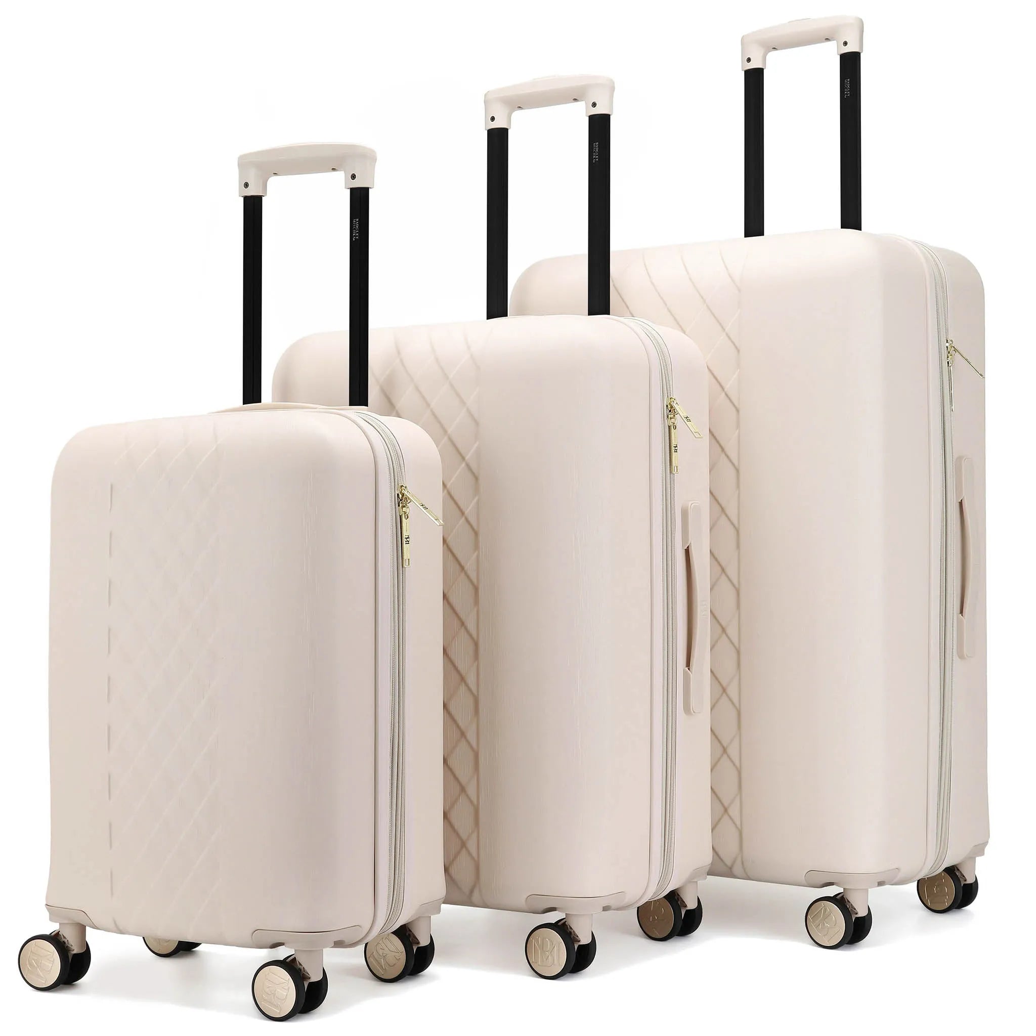 Diamond 3Pcs Expandable Chic Luggage Set