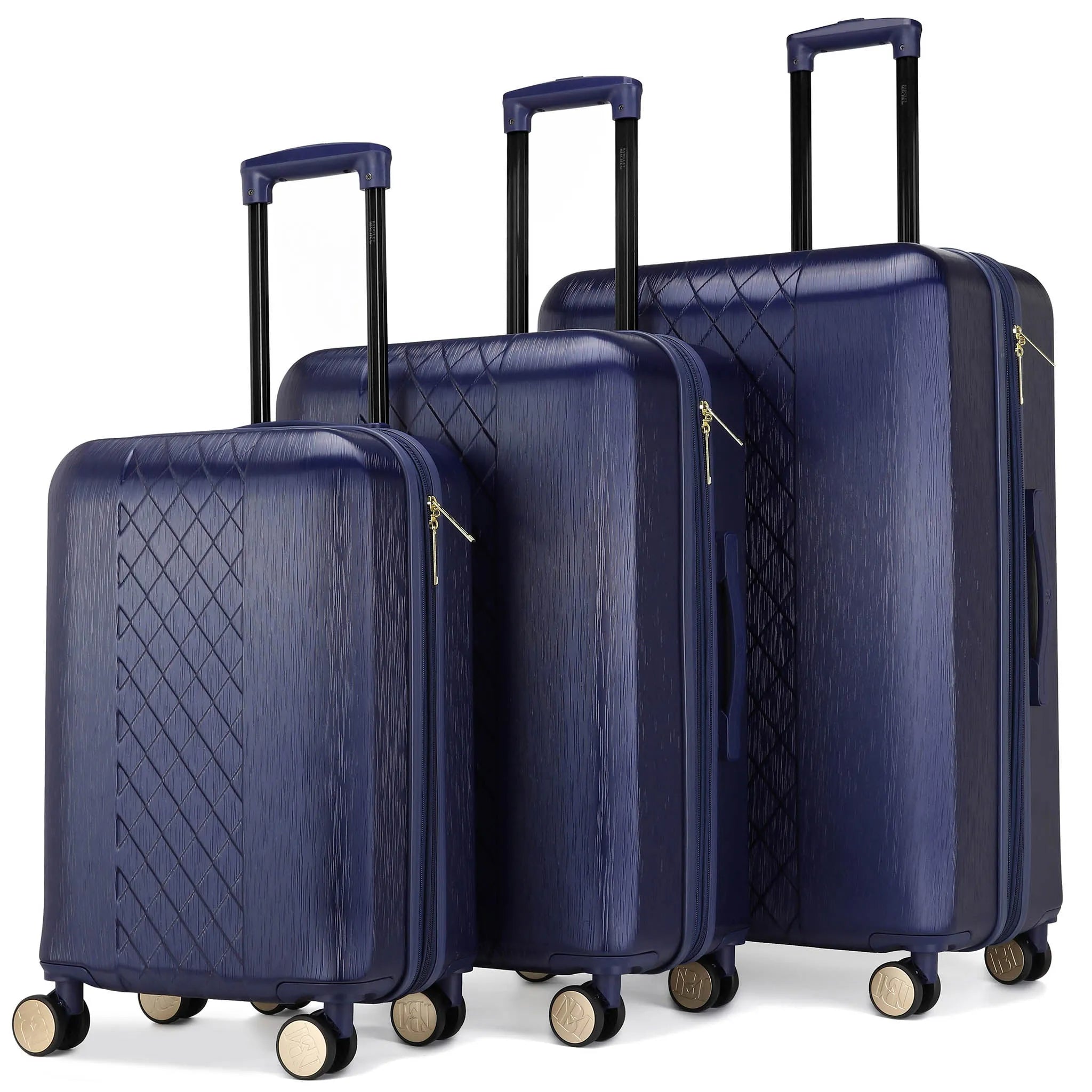 Diamond 3Pcs Expandable Chic Luggage Set