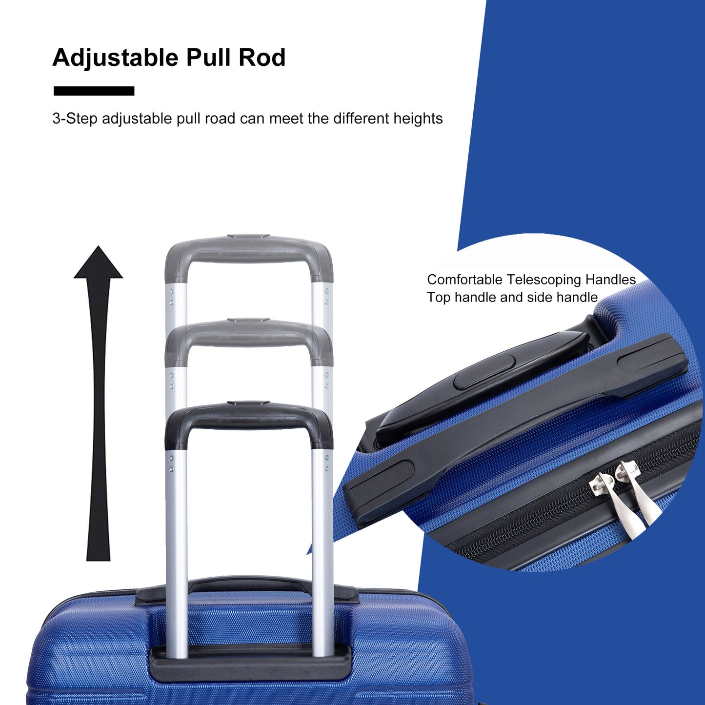 3Pcs 21/25/29" Lightweight Luggage Set