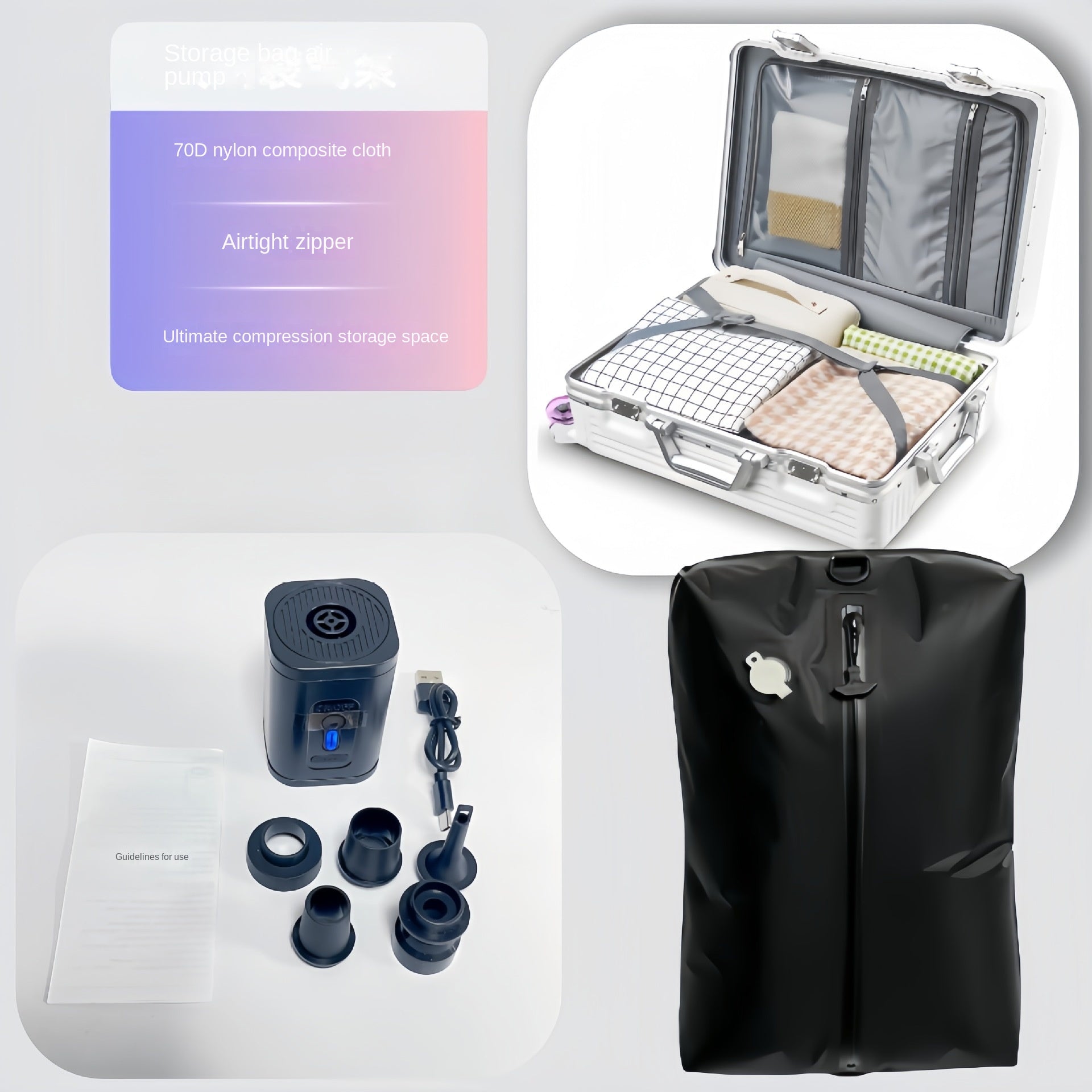 Compression Bag with a Pump