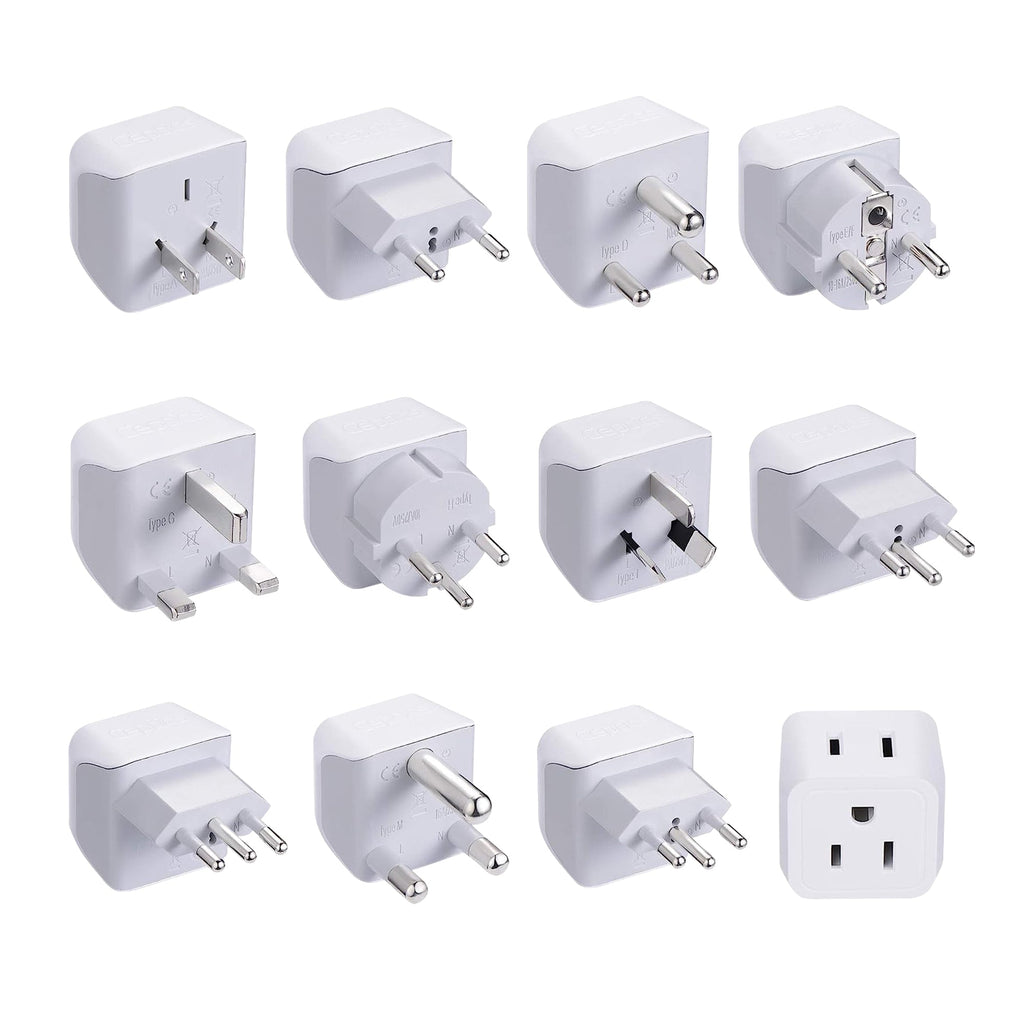 International Travel Adapter Plug Set