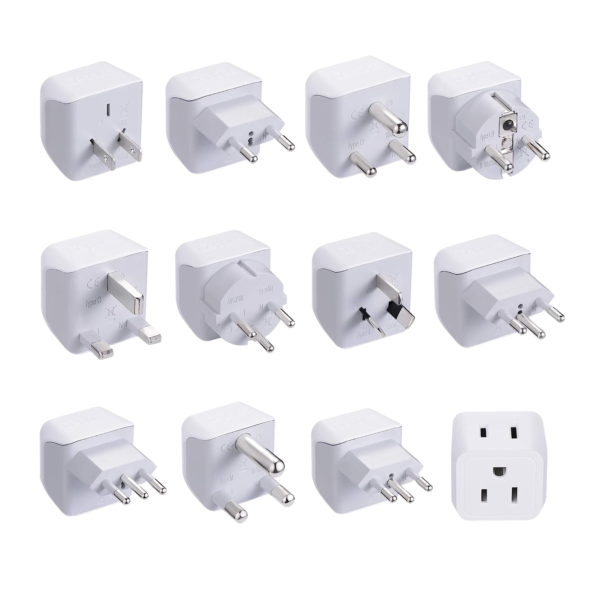 International Travel Adapter Plug Set