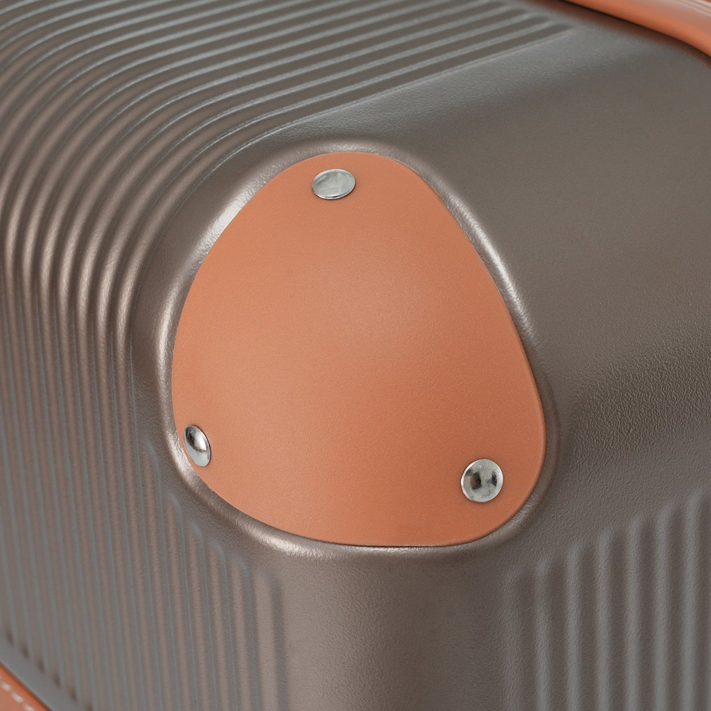 3Pcs Carry-on Coppery Hardshell Luggage Set