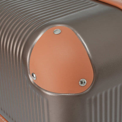 3Pcs Carry-on Coppery Hardshell Luggage Set