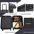 20" Carry on Luggage Lightweight Suitcase