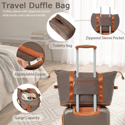 3Pcs Carry-on Coppery Hardshell Luggage Set