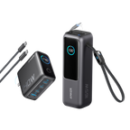 Anker Laptop Power Bank (25K, 165W, Built-In and Retractable Cables)
