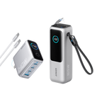 Anker Laptop Power Bank (25K, 165W, Built-In and Retractable Cables)