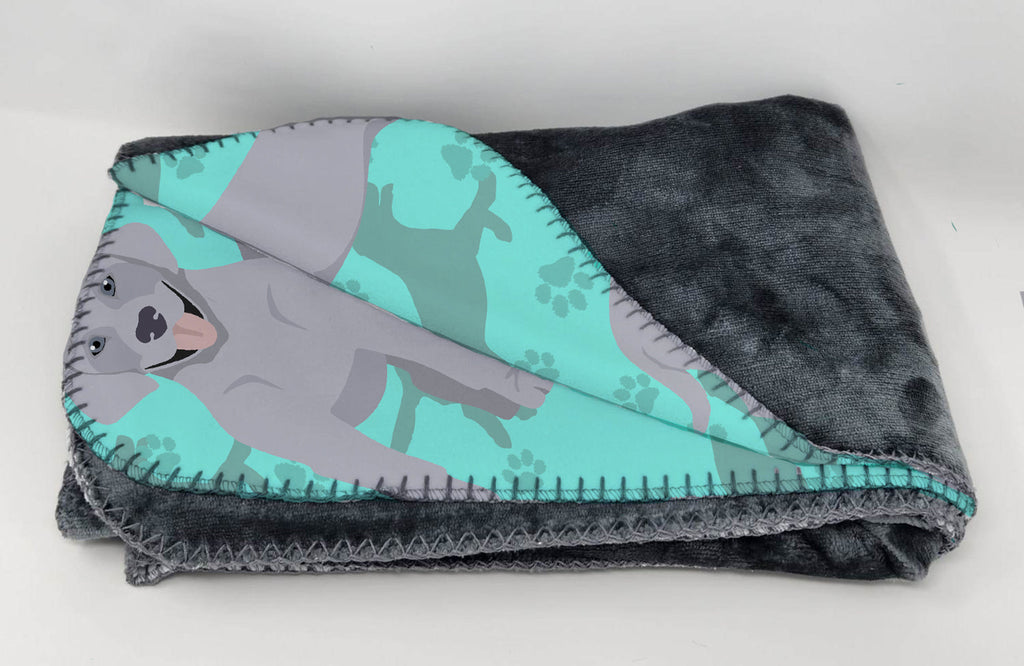 Silver Labrador Retriever Soft Travel Blanket w/Bag