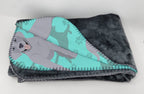 Silver Labrador Retriever Soft Travel Blanket w/Bag
