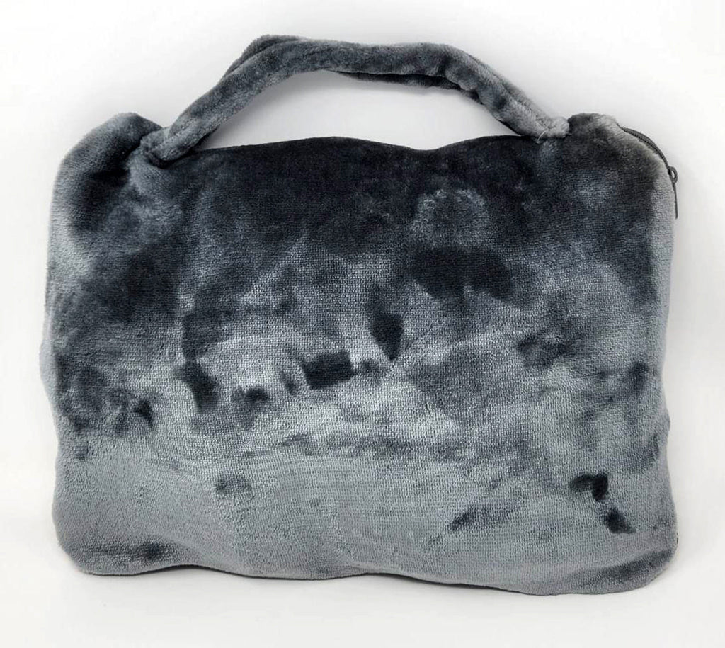 Silver Labrador Retriever Soft Travel Blanket w/Bag