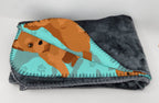 Red Yorkie Soft Travel Blanket w/Bag