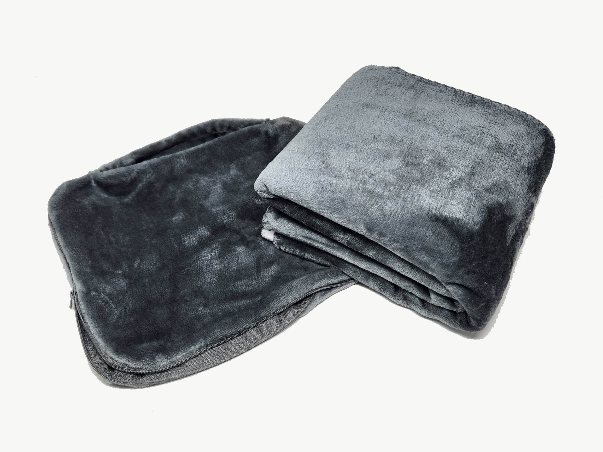 Red Yorkie Soft Travel Blanket w/Bag
