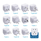 International Travel Adapter Plug Set