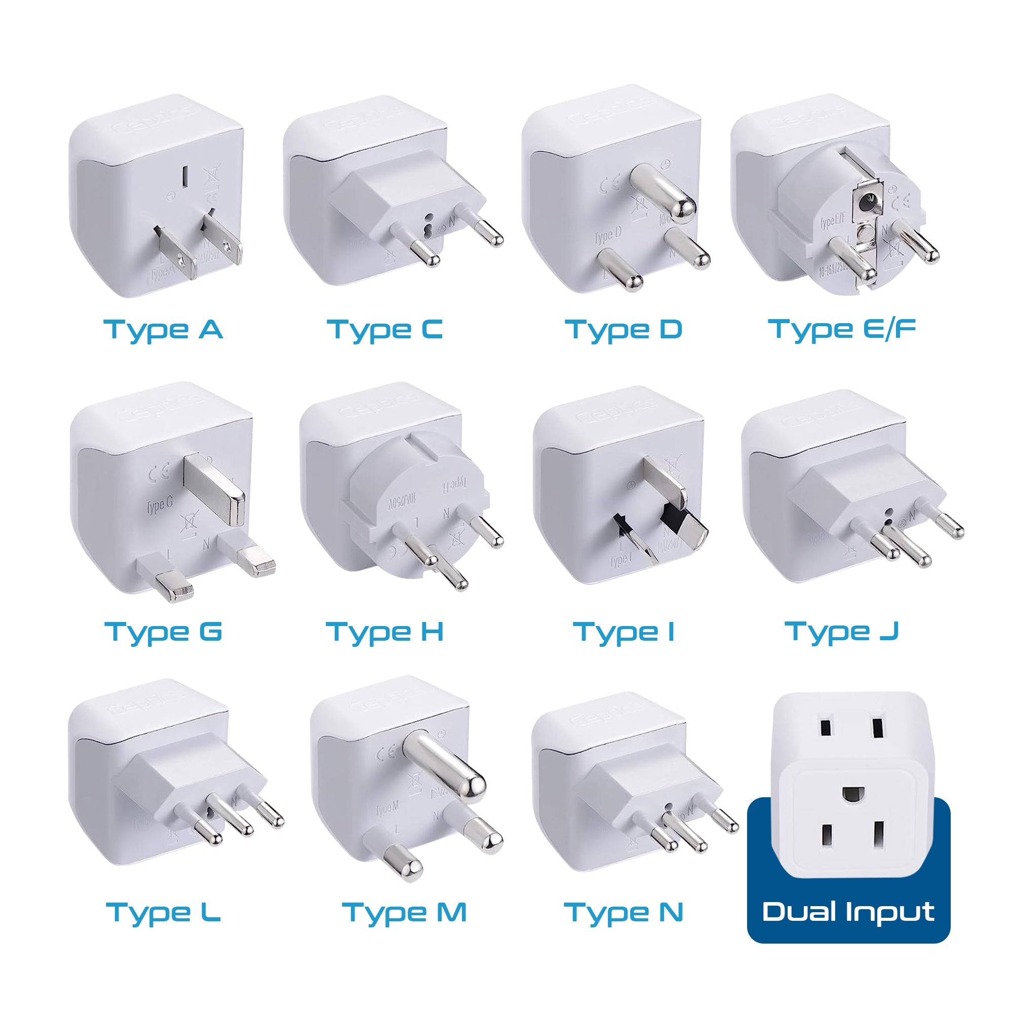 International Travel Adapter Plug Set