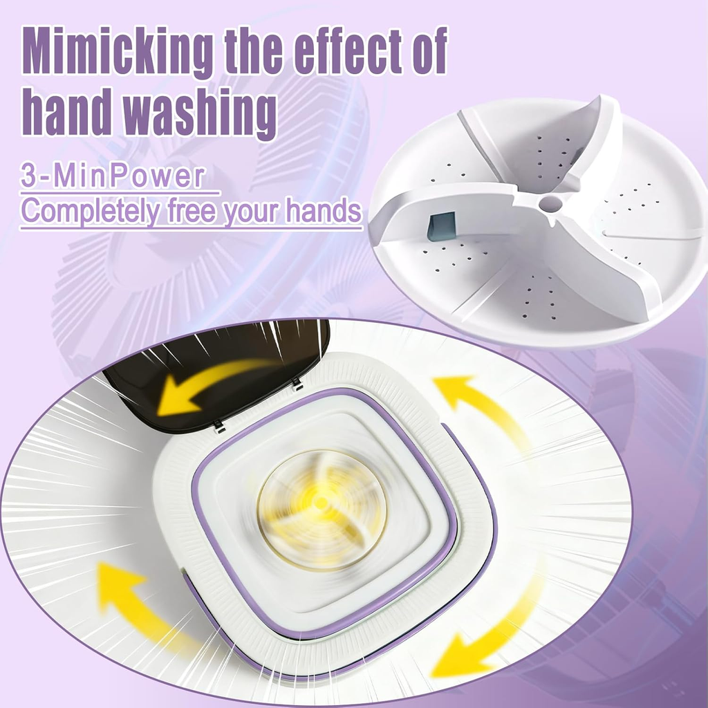 16L Mini Portable Foldable Washer