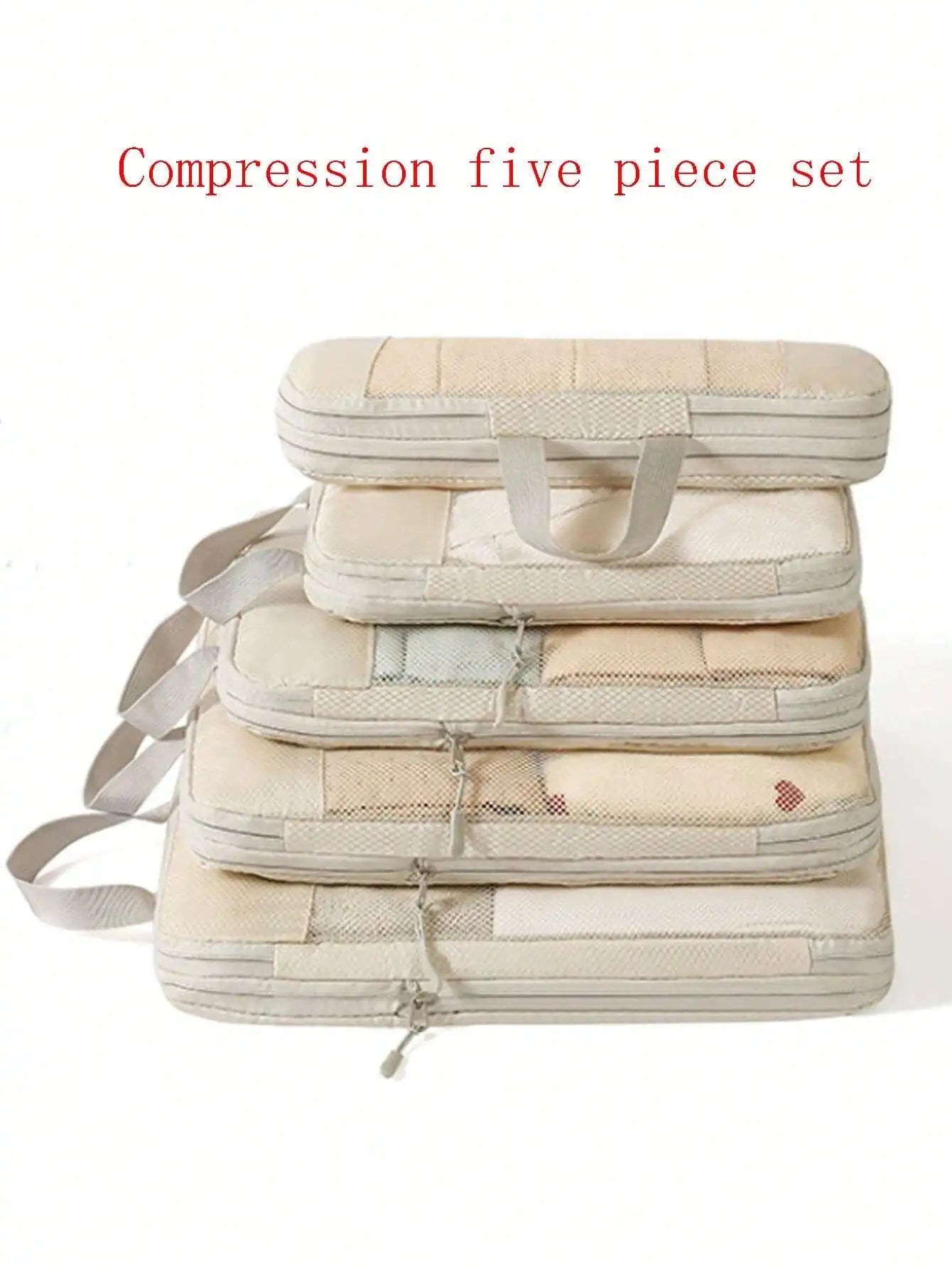6 Pcs Compression Travel Cubes