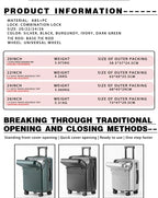 Stylish 20" Lightweight Carry-on w/Cup Holder