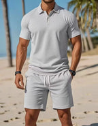 Men's Fashionable Slim Fit Shorts Set