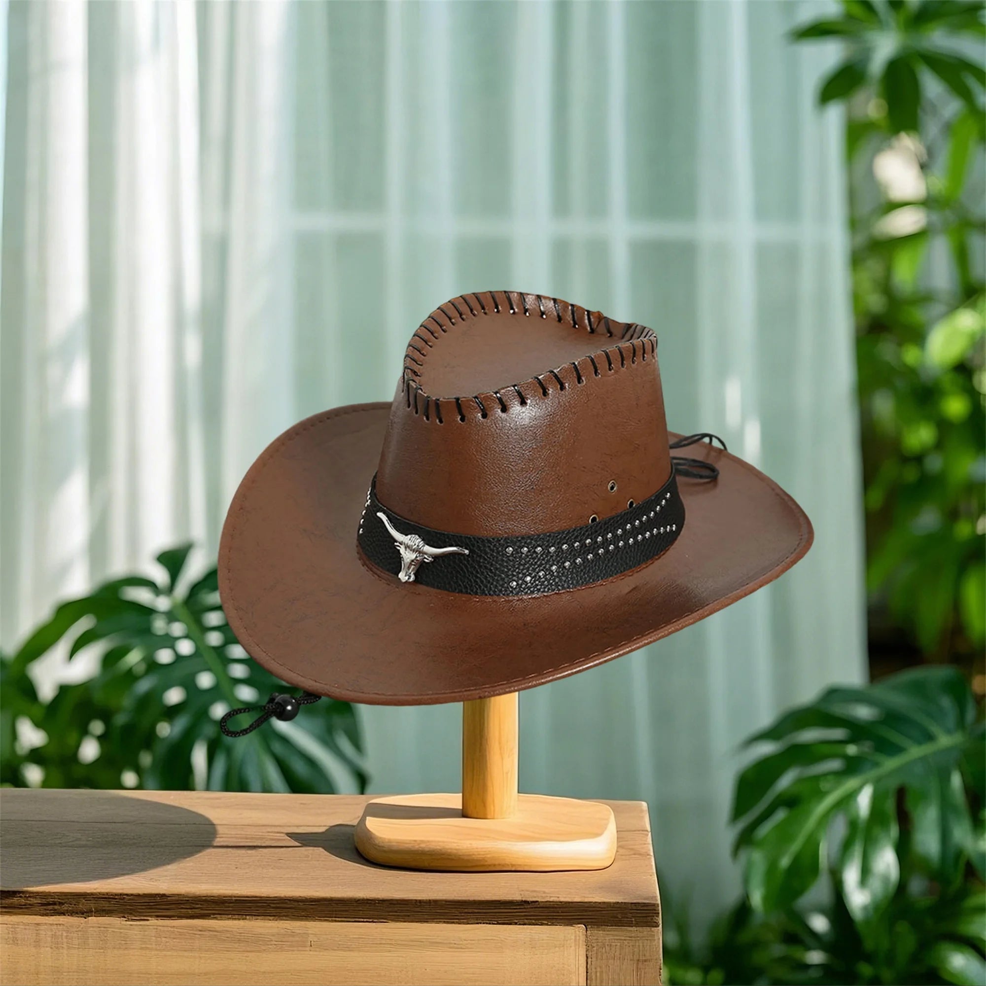 Stylish Cowboy Hat w/Wide Brim