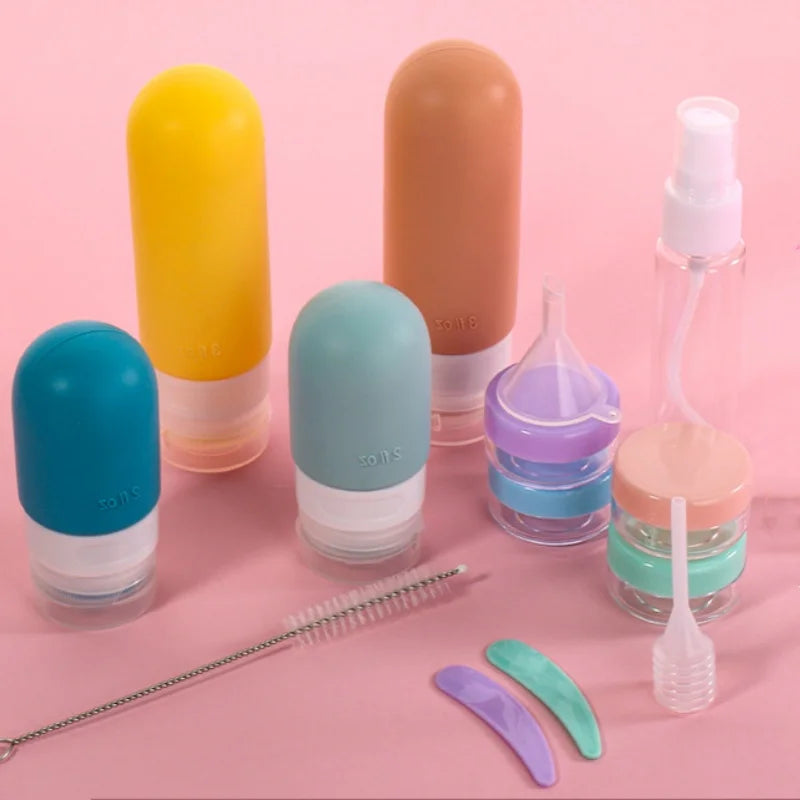 4pcs/17pcs Refillable Leak-Proof Bottles
