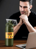 800/1000/1200/1500ML Stainless Steel Thermos w/Straw