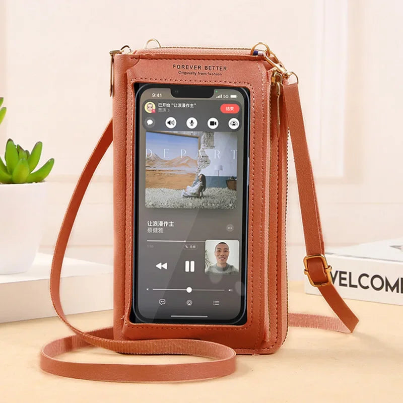 Crossbody Touch Screen Wallet