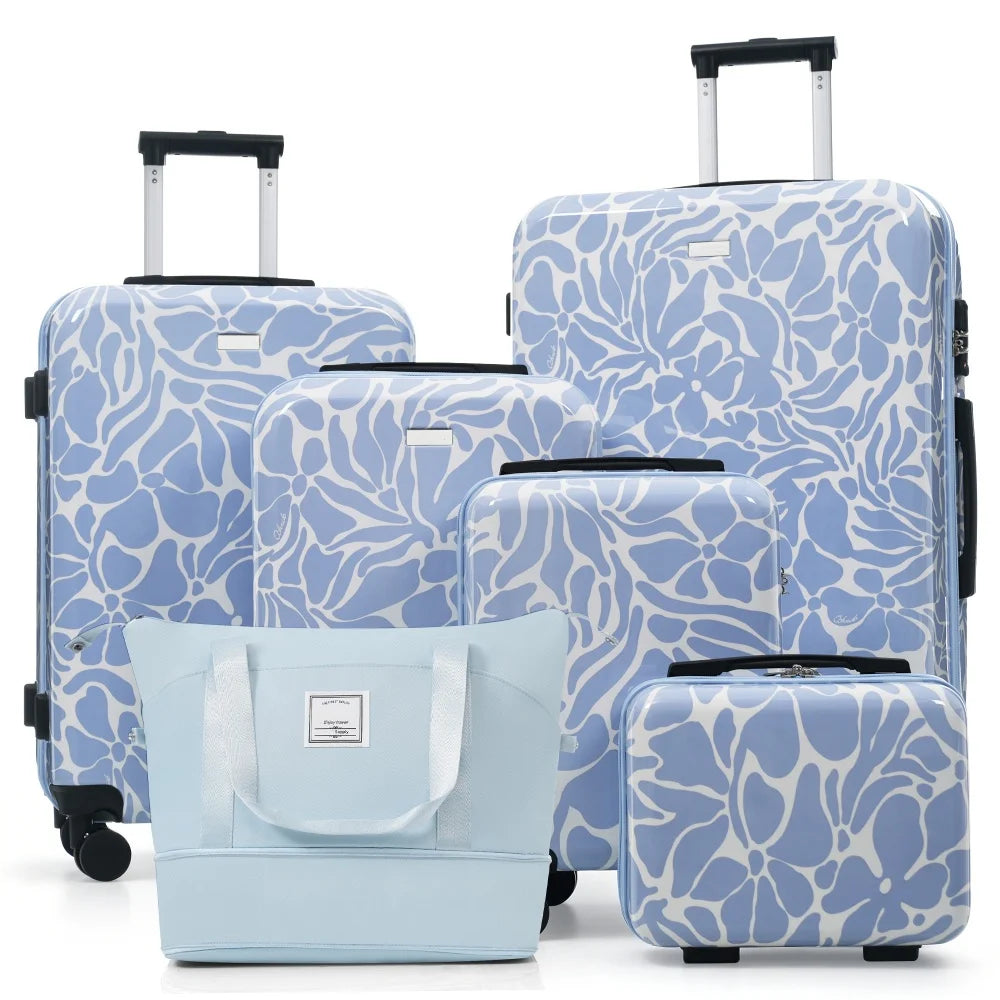 5/6-Piece Hardside Luggage Set – Lightweight & Expandable