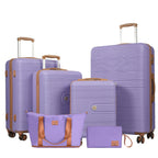 6-Piece Luggage Set with Double Spinner Wheels