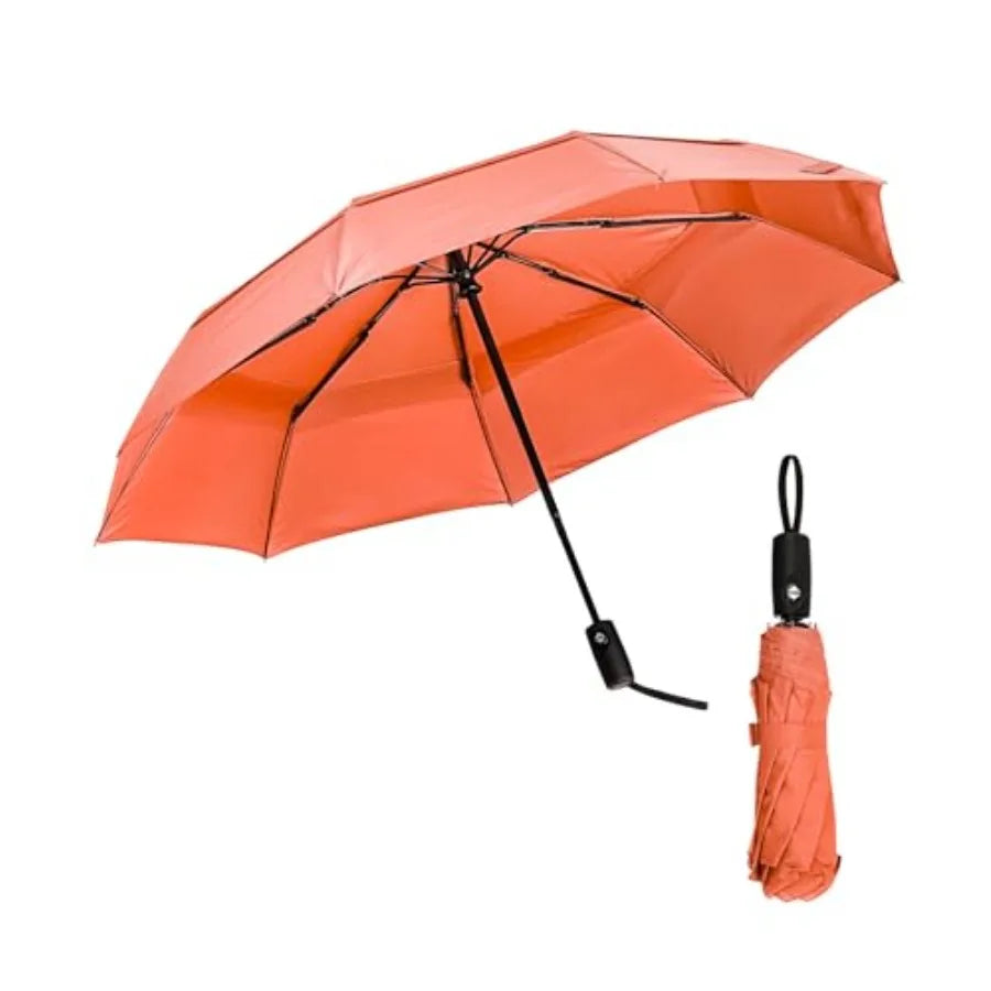 Compact Windproof Travel Umbrella – Auto Open/Close, Water-Resistant