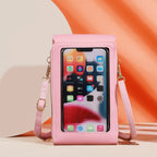 Soft Leather Touch Screen Crossbody