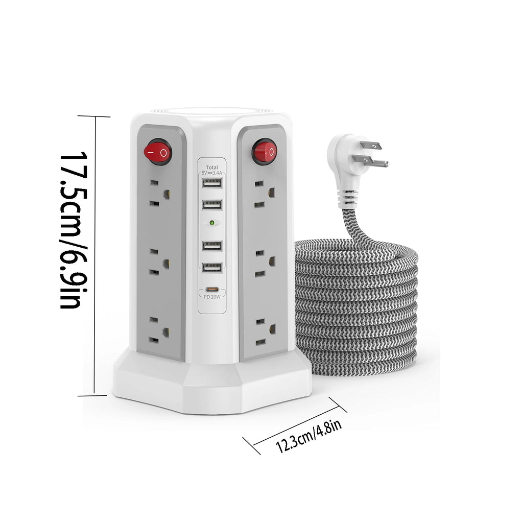 Tower 1.8m Braided Extension Cord