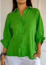 Women's Summer Cotton Linen T-Shirt
