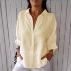 Women's Summer Cotton Linen T-Shirt