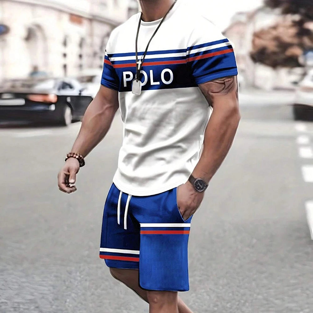 Men's Retro Cool Breathable Shorts Set