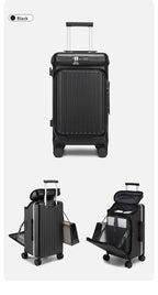 20" Multifunctional Front Opening Carry-on Luggage