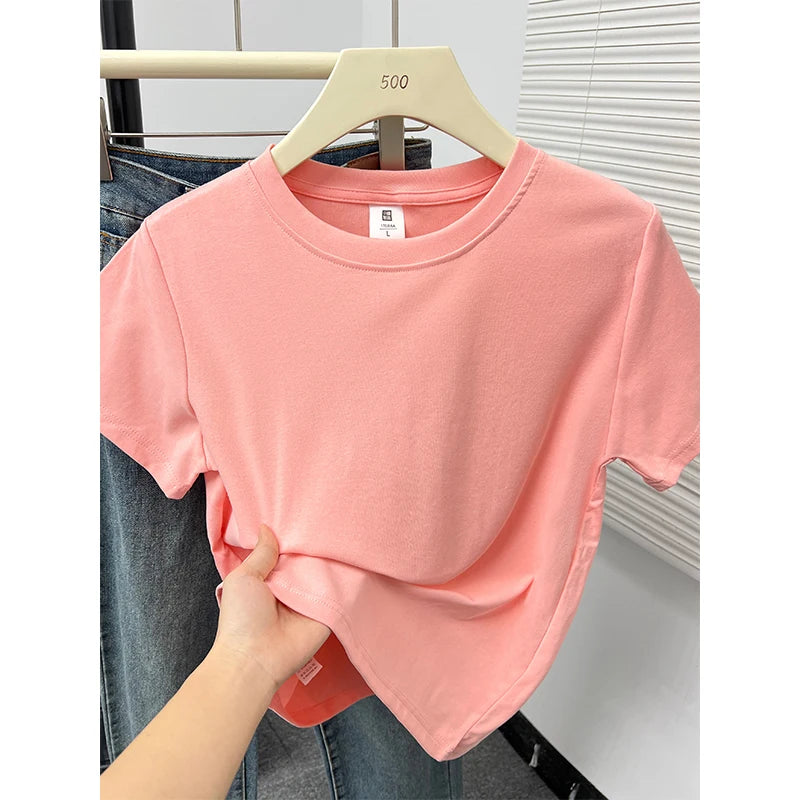 Casual Plus Size Short Sleeved T-Shirt