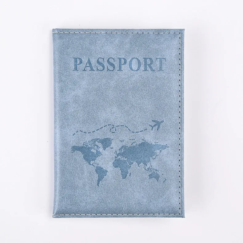 Sleek Grey Passport Cover – Slim Travel Wallet