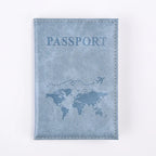 Sleek Grey Passport Cover – Slim Travel Wallet