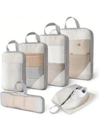 6 Pcs Compression Travel Cubes
