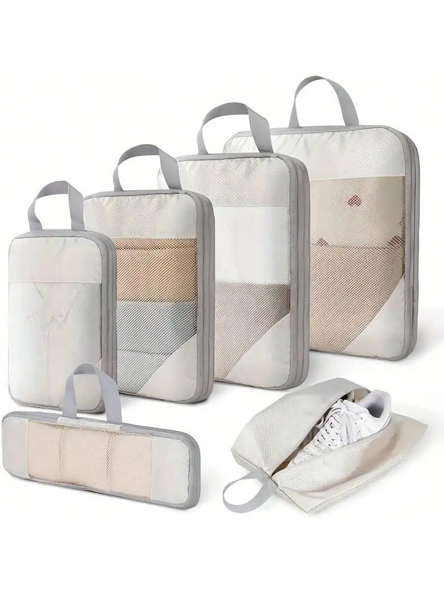 6 Pcs Compression Travel Cubes