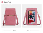 Soft Leather Touch Screen Crossbody