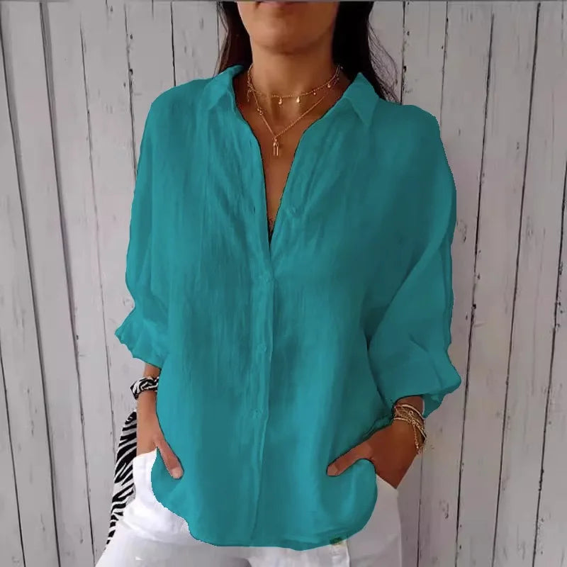 Women's Summer Cotton Linen T-Shirt
