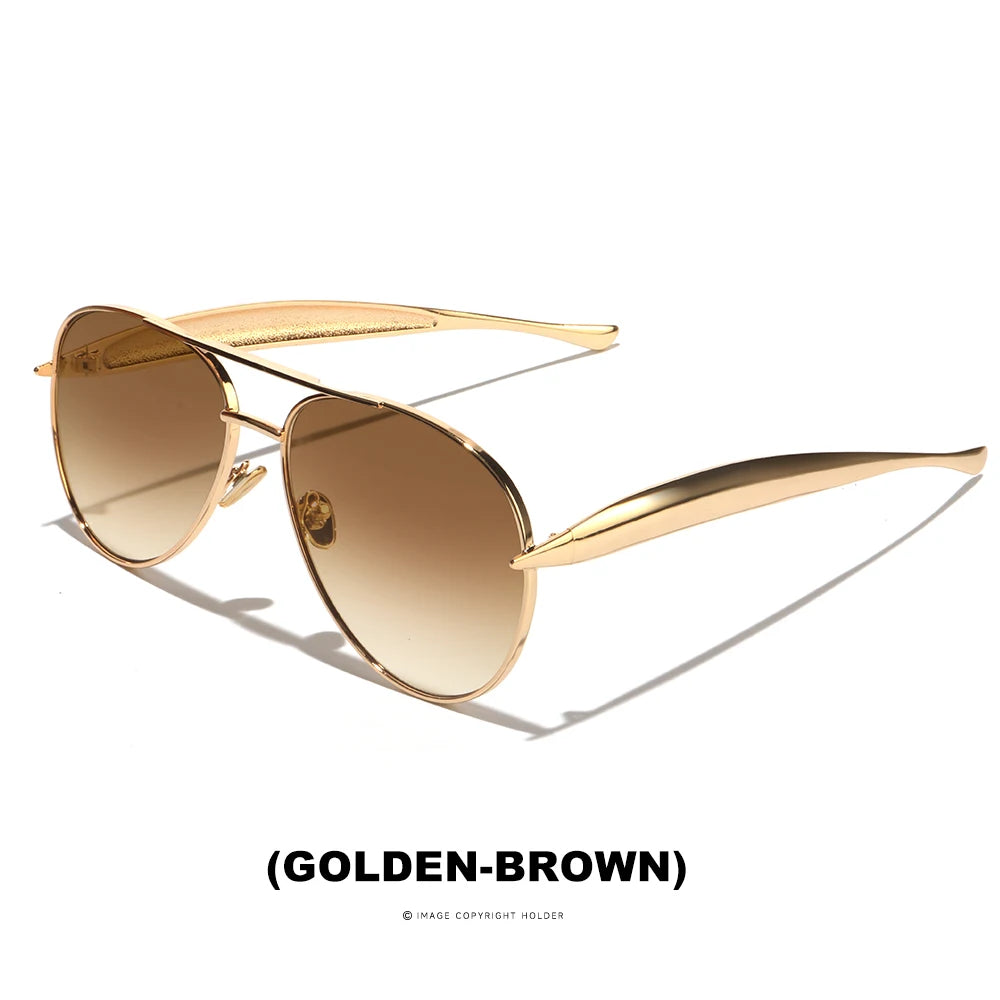 Oversized Vintage Aviator Glasses