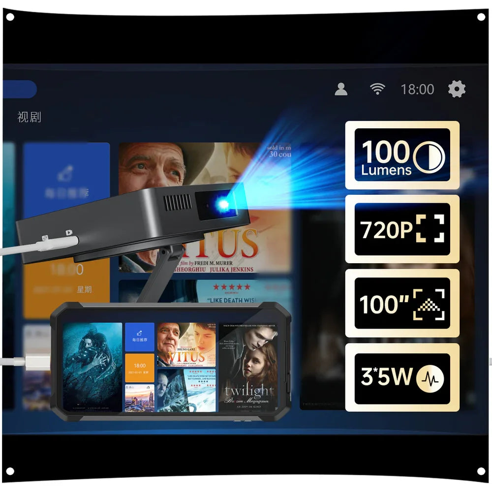 Mini HD 1080P Portable Video Projector