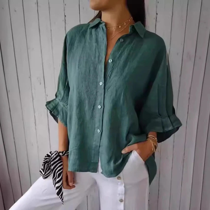 Women's Summer Cotton Linen T-Shirt