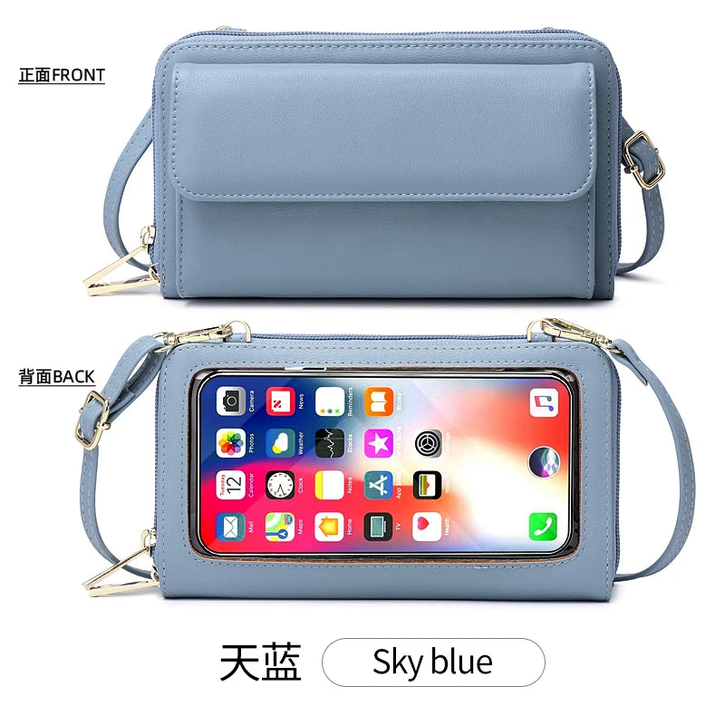 RFID Touchscreen Phone Wallet Crossbody